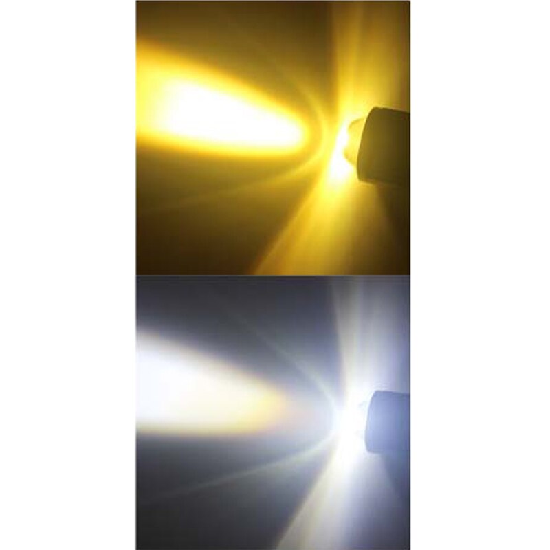 1PC H4 LED Motorfiets Koplamp H6 BA20D P15D CSP Led Lens Wit Geel Hi Lo Beam Spotlight Motor scooter Running Lamp: legergroen / P15D-25-1