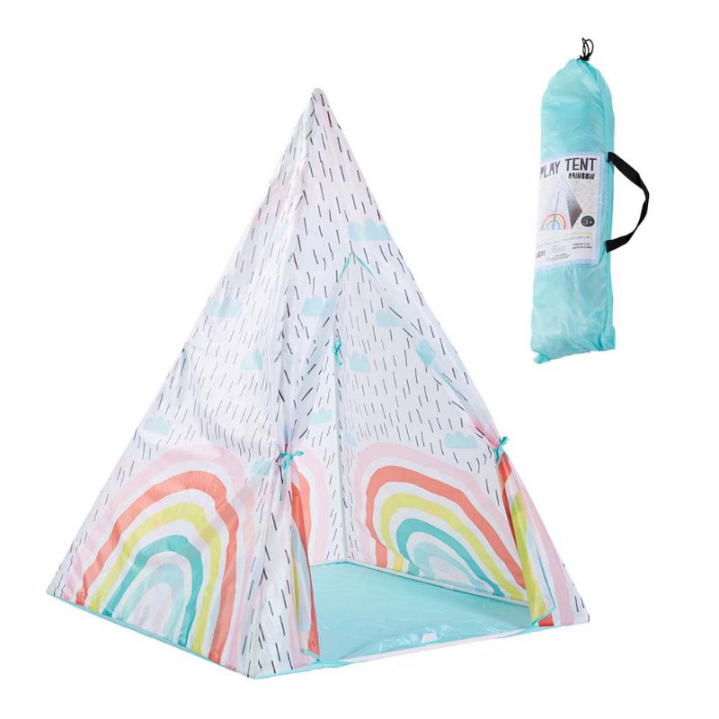 Children Bracket Assembly Tent Kids Play House Outdoor Activities Indoor Folding Teepee Pyramid Wigwam Baby Portable Playroom: A