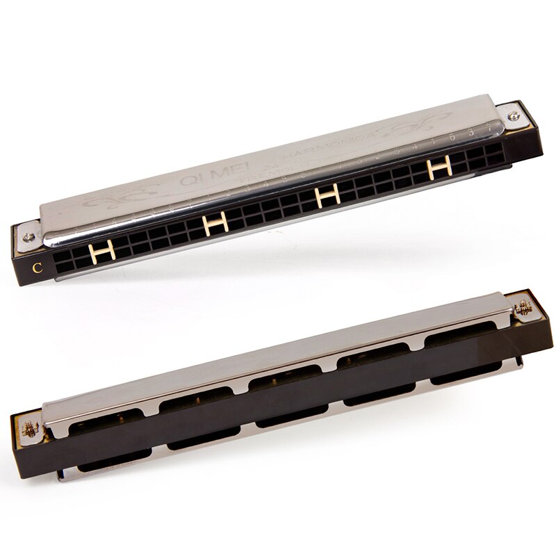 Tremolo Harmonica - 24 Holes - Phosphor Bronze Reeds - Key of C - French Harp
