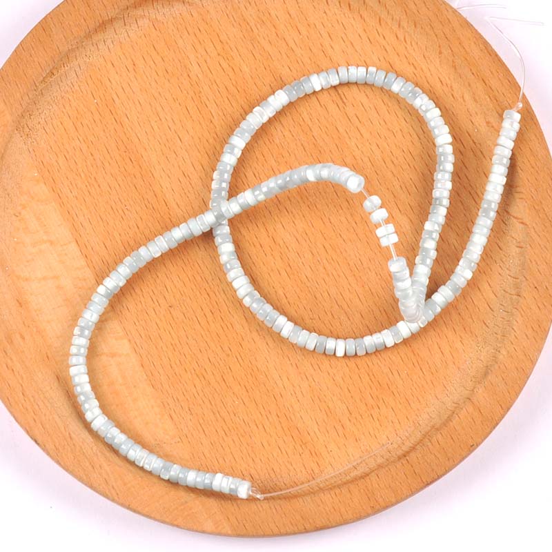 Cuentas planas redondas Multicolor para hacer pulseras, dijes para collar, accesorios de joyería, 36cm, trs0417: 5
