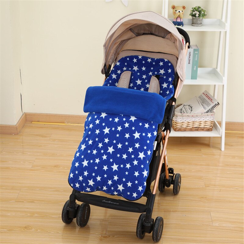 Footmuff bebê infantil carrinhos de pé tampas do bebê pram muff caso saco meias almofada para o inverno outono carrinho de criança acessórios: blue style thick