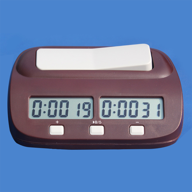 Digital Chess Clock Count Up Down Timer Electronic Board Game Player Set Portable Handheld Man Piece Master