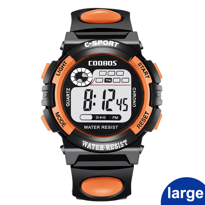 Dameshorloges sport digitaal horloge damesjurken rubberen led-display klok waterdichte polshorloges montre femme: 0118ol