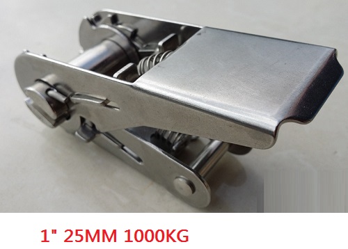 1-2 " 25-50mm 1t-5t, 304 skralde metaldel i rustfrit stål til fastgørelse af skralde, fastspænding af last til omladning, varebinding: 90070036 2 stk
