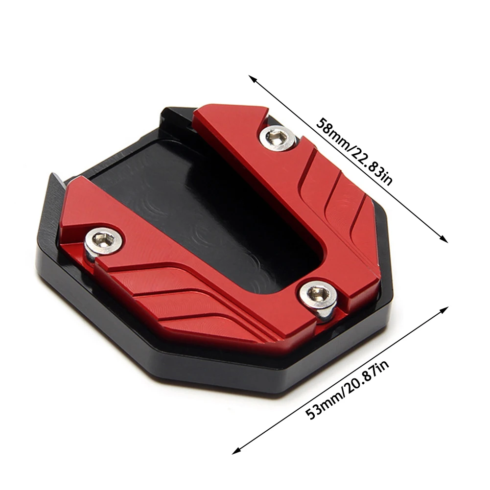 Motorfietsen Kickstand Extender Voet Zijstandaard Verlengstuk Voetsteun Plaat Anti-Slip Basis Motorfiets Accessoires