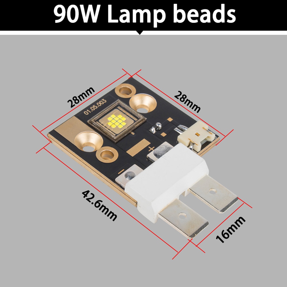 Djworld ledede 30w/60w/90w gobo spot bevægelige hoved lys chip til scene effekt disco dj musik fest belysning tilbehør