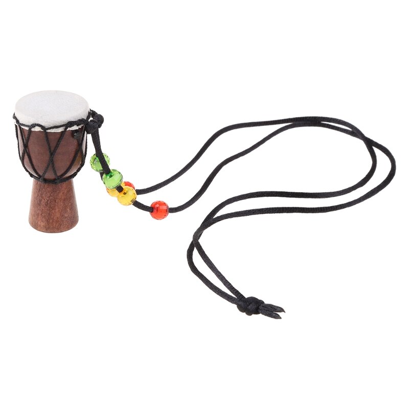 Pendentif tambour à main africain, Mini Djembe, Percussion, Bongo, classique pour enfants, Instrument d&#39;apprentissage: 4