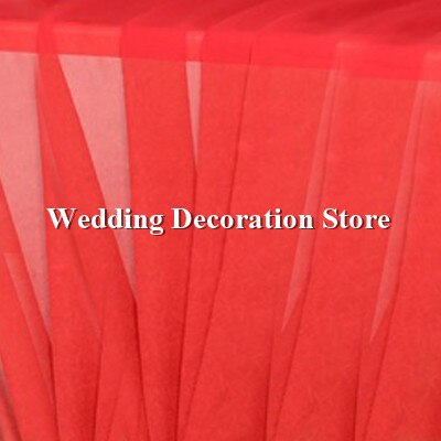 Chiffon Bogen Gardinen Tafel draussen Hochzeit Hintergrund Vorhang Zeremonie Drapieren Schleier Laube Stoff Veranstaltung Party Vorhänge DIY Dekor: rot