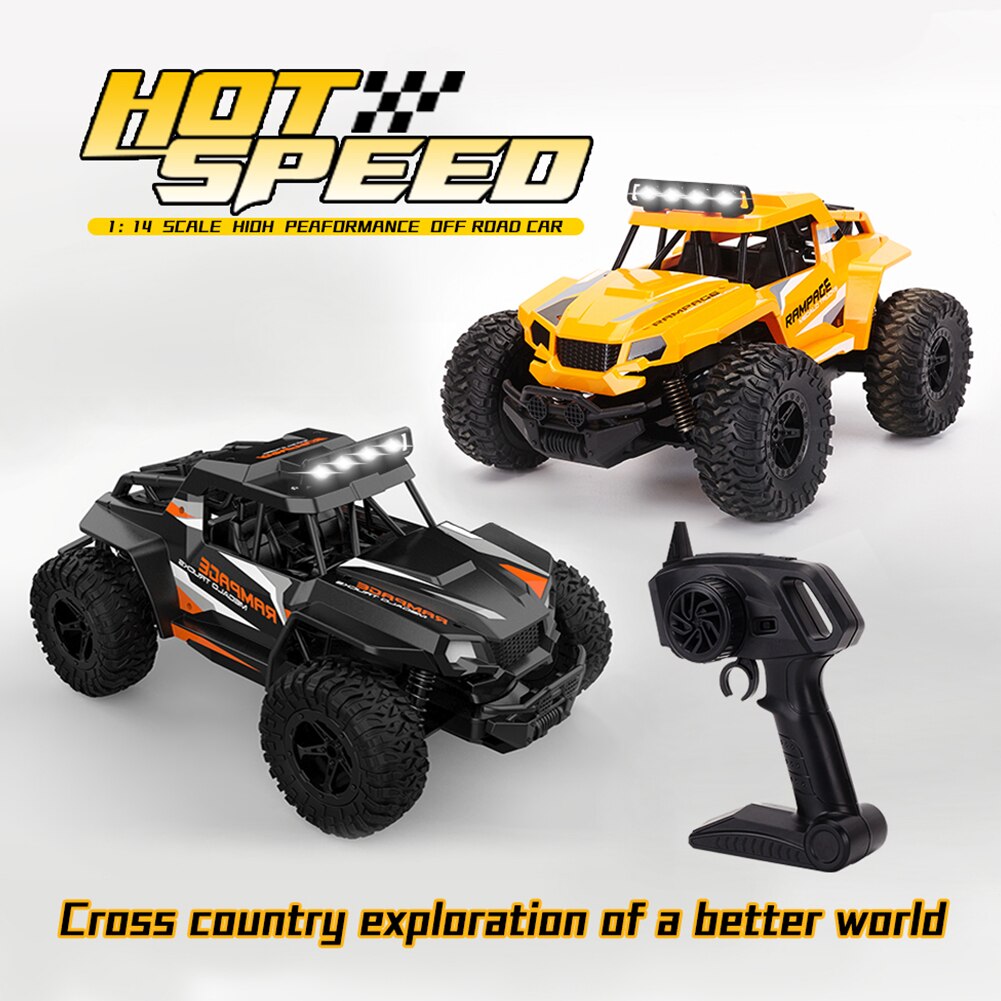 1:14 Voor Jongens Elektrische Truck Oplaadbare Multifunctionele Off Road Crawler Hoge Snelheid Afstandsbediening Auto 20 Km/h Kids Speelgoed
