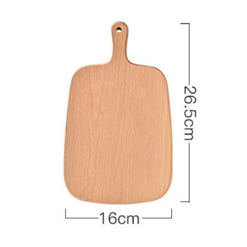 Natural 7 Size Models Wooden Food Tray Plate Sushi Pizza Plates Baking When High Pizza Plate Restaurant Home Tools Serving Plate: 26.5cm-16cm-1.5cm