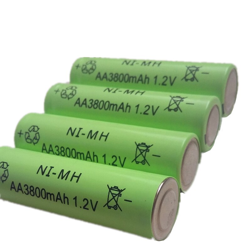 DING LI SHI JIA 12 pièces AA 3800 mAh 1.2 V Quanlity Rechargeable Batterie NI-MH 1.2 V Rechargeable 2A Baterias bateria