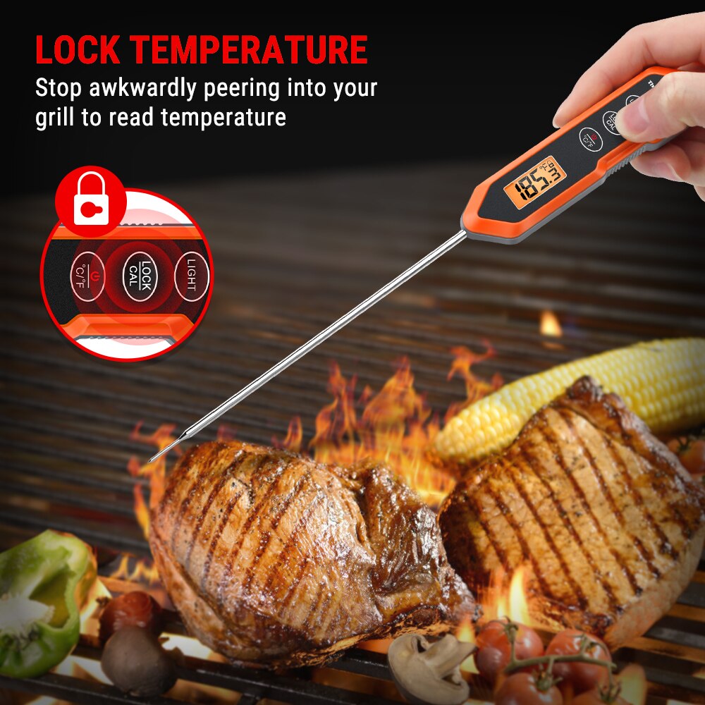 ThermoPro TP15H Digital Instant Read KItchen Cooking Thermometer BBQ Meat Thermometer Waterproof Oven Grill Thermometer
