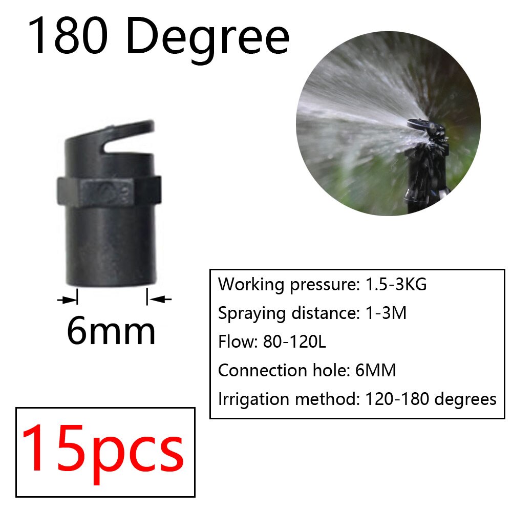 Drip Irrigation Watering Sprinkler Dripper Greenhouse Garden Adjustable Mist Emitters Stake Micro Spray Rotating Nozzle: T