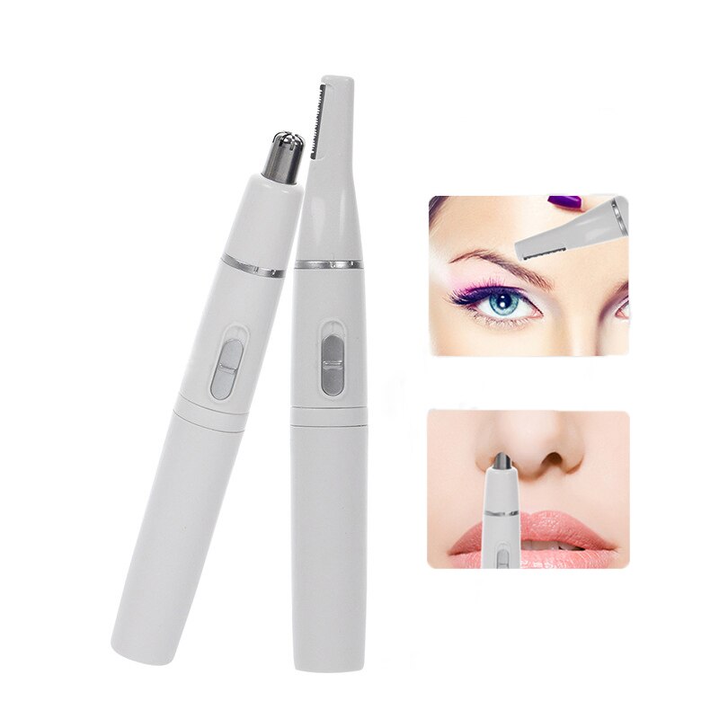 2-In-1 Facial Hair Trimmer Neus Oor Haar Scheerapparaat Trimmer Wenkbrauw Schraper Veilig Face Care Razor cleaner Voor Mannen Vrouwen