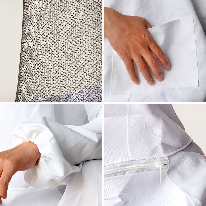 Ropa de apicultor de cuerpo completo, traje de apicultura , protección de abejas, sombrero de velo de seguridad, traje para todo el cuerpo, 1 Uds.