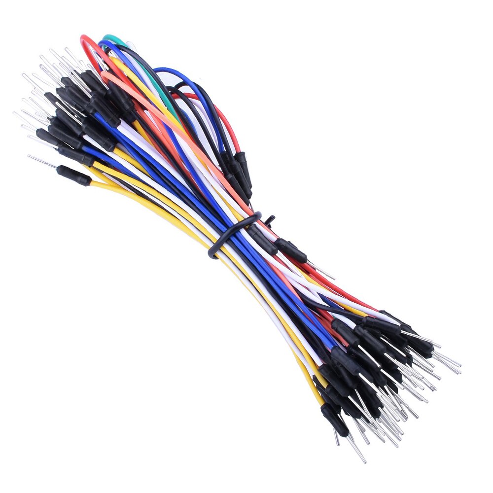 65pcs/lot Jump Wire Cable Male to Male Flexible Jumper Wires for arduino Breadboard DIY Starter Kit
