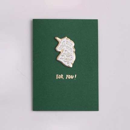 Mini Greeting Card Pure Color Good Luck/For you Card Kids Small Card Valentine Teacher Mother Message Card: No.03