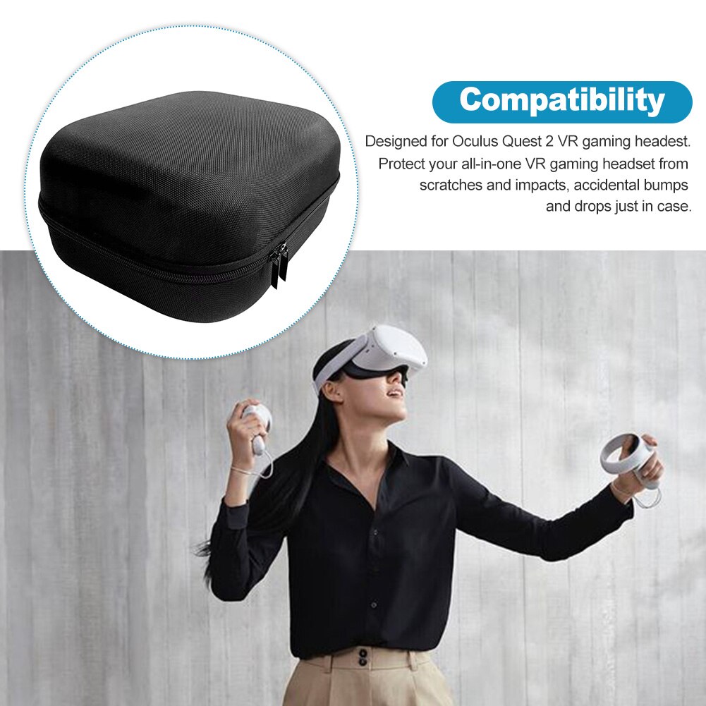 Reizen Bescherming Vervanging Outdoor Vr Accessoires Draagtas Virtual Reality Nylon Zwart Draagbare Voor Oculus Quest 2