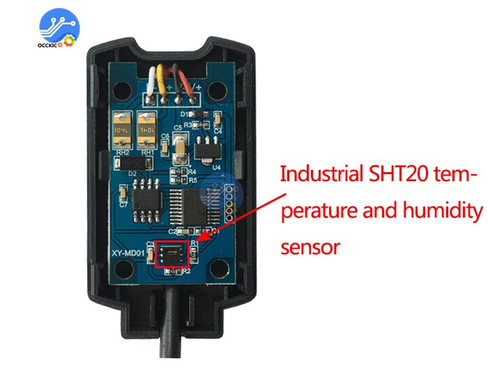 SHT20 Temperatuur En Vochtigheid Sensor Modbus RS485 Met De Bliksembeveiliging Compatibel Met Industriële Modbus Rtu Protocol