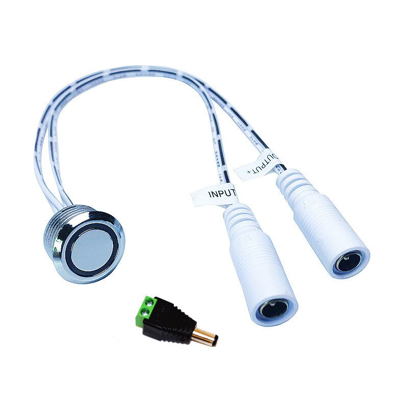 Sensor Schakelaar Touch Dimmer 12V 24V 5A Mini Smart Traploos Dimbare Closet Corridor Lamp Led Light Strip Thuis detector Schakelaars: Dimmer With 1 Male