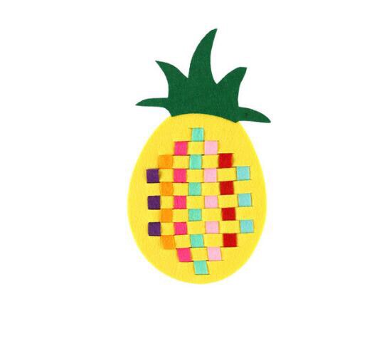 Scuola materna Fai Da Te Manuale Del Tessuto Panno Early Learning Education Giocattoli Montessori Insegnamento di Matematica Giocattoli: Pineapple