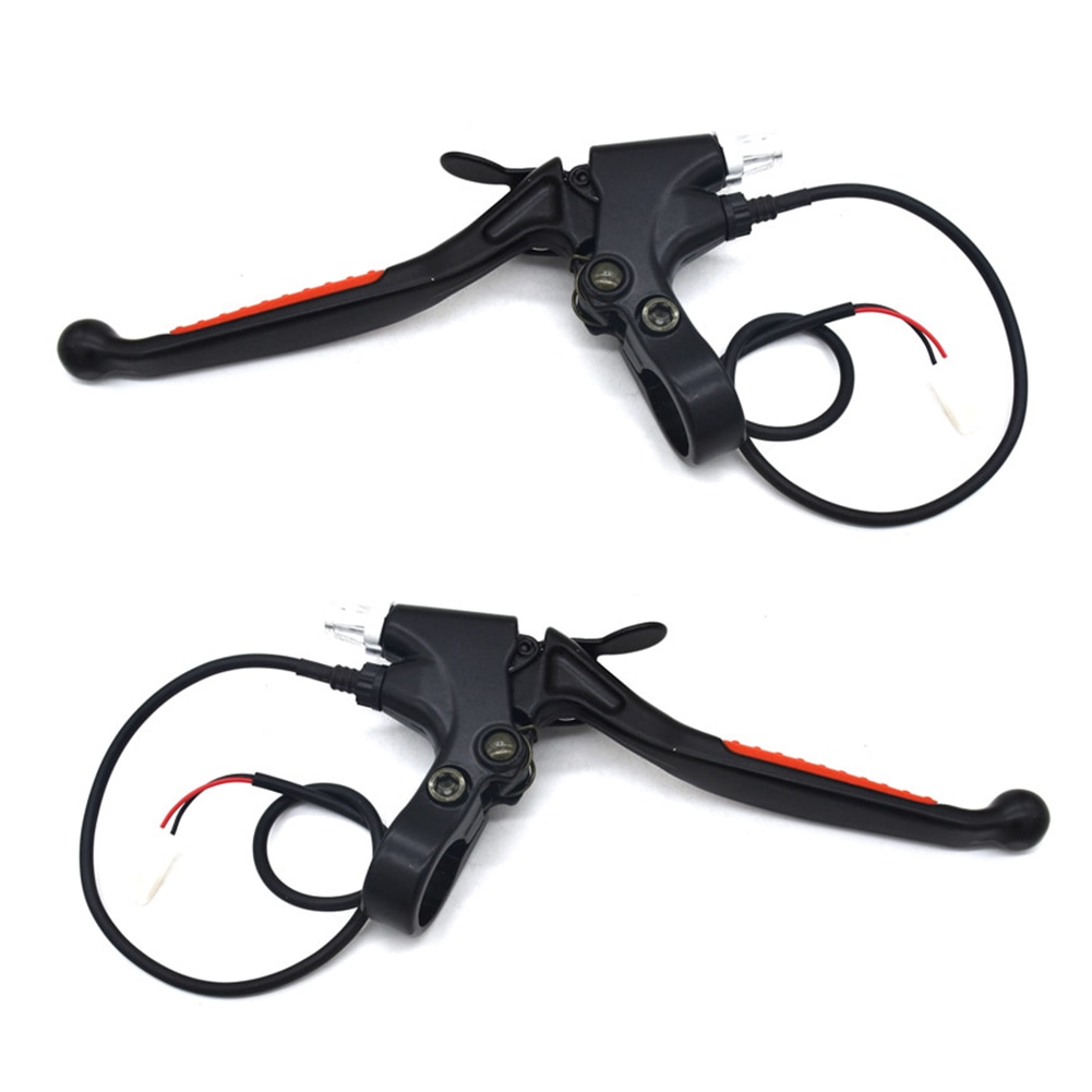 1 Pair Aluminium Parking Power Cut Electric Bicycle Left Right Brake Levers Universal E-Bike Scooter Brakes Handles Replacement