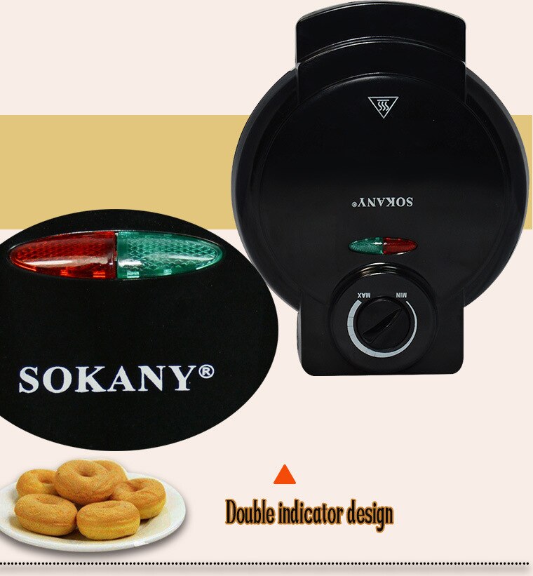 European multi-functional household mini cake machine donut electromechanical baking pan cross-border 110v 220v donut maker