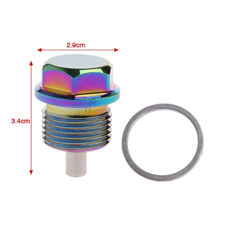 M12 m14 m16 m20 x 1.5/1.25 aluminium magnetisk olie aftapningsprop bolt sump møtrik: M20 og 1 punkt 5