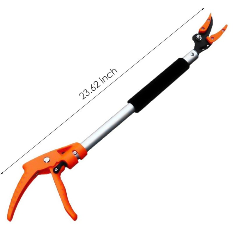 0.6-2M bardzo długi teleskopowy przycinanie i trzymanie objazd sekator Max cięcie 1/2 cala zbierak robić owoców drzewo nóż narzędzia ogrodowe