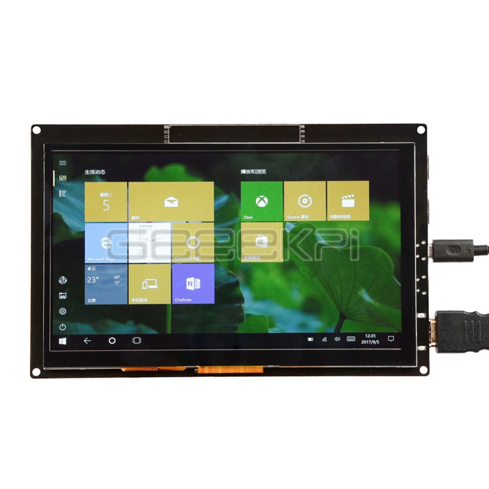 GeeekPi 7 inch 1024*600 Capacitive Touch Screen Monitor Display Free Driver for Raspberry Pi 4 B All Platform,PC,BeagleBoneBlack