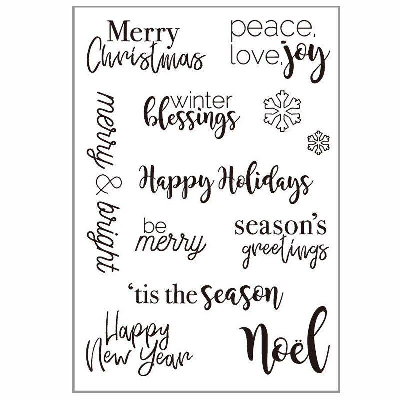 Zfparty zin transparante siliconen stempel/zegel voor doe-het-zelf scrapbooking/fotoalbum decoratieve kaart maken: 7