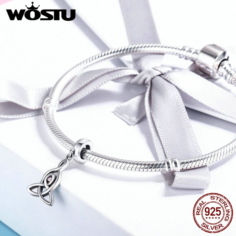 Wostu Authentieke 100% 925 Sterling Zilveren Lucky Heilige Bewaken Charms Fit Originele Wst Armbanden Armbanden Fijne Sieraden CQC423