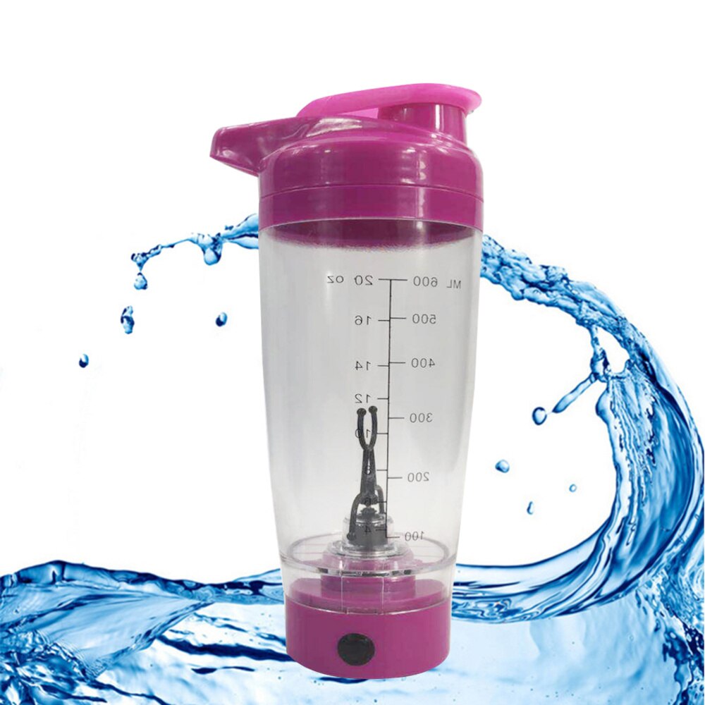 1 Pc shaker per proteine bottiglia vortice frullatore miscelatore tornado shaker tazza 600ml agitatore a batteria portatile automatico