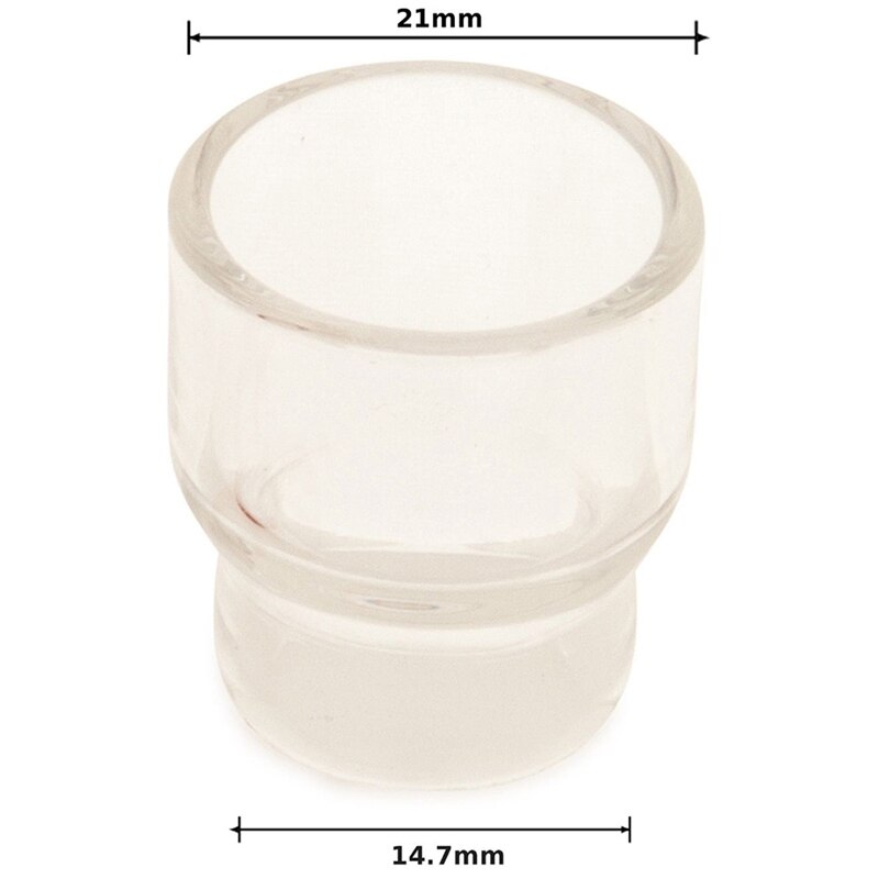 Pyrex tig sveisekoppsett til tigbrenner wp -9 & wp -17 gasslins 1.6mm og 2.4mm #12 størrelse kopp med filtre i rustfritt stål