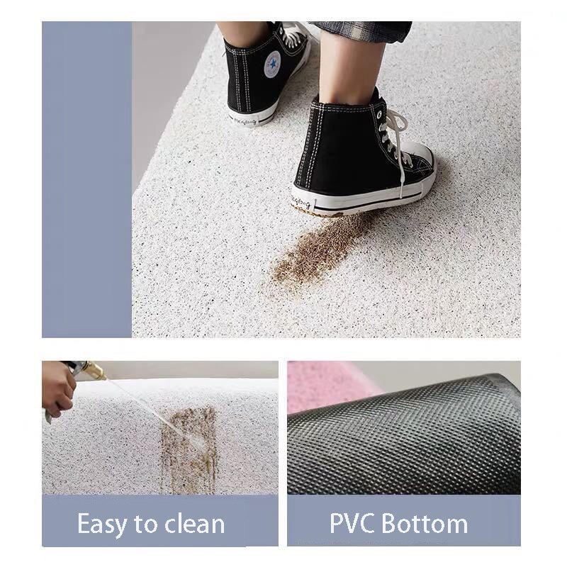 Paillasson d'entrée en PVC 3D imprimé citron, tapis de porte anti-poussière, intérieur et extérieur, pour cuisine, antidérapant, pour sol de bain