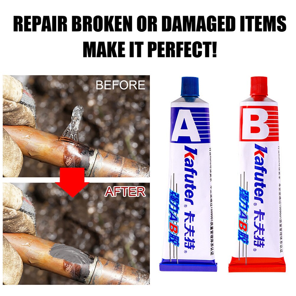 16g/70g Kafuter A+B Glue Acrylate Structure Glue Special Quick-Drying Glue Glass Metal Stainless Waterproof Strong Adhesive Glue