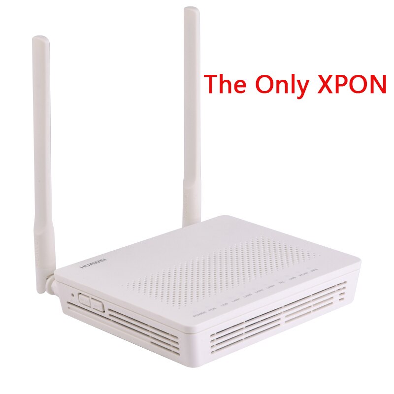 Gpon onu liten storlek echolife  eg8141 a 5 1ge+ 3fe+ 1 usb + 1 tel+ wifi 5 dbi antenn engelsk firmware modem: Xpon ingen box