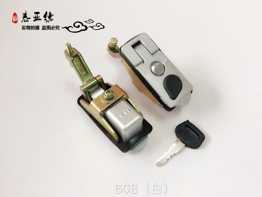Bus part passenger/side door lock/ key 608 white for yutong / zhongtong /kinglong /higer bus one piece