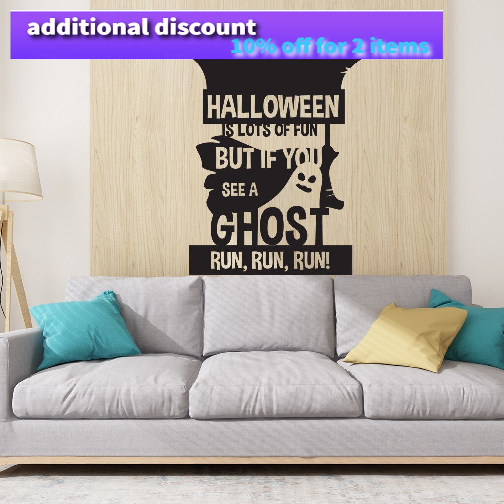 Happy Halloween Background Sticker Poster Decoration For Haunted House Halloween Party Wall Sticker Giant Bloody Window