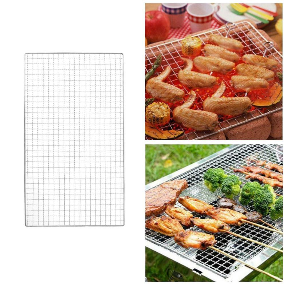 ikke-pinne grillmatter med høy sikkerhet gitter grillaktiviteter form med varme 40 x 24cm til utendørs mattemotstand