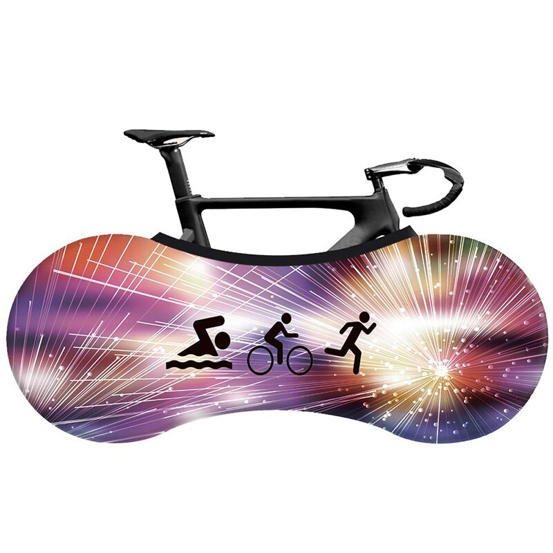 Hssee cykelbetræk elastisk mælkesilke farverig racercykel indendørs støvbetræk 26 “ -28 ” cykeltilbehør: 9