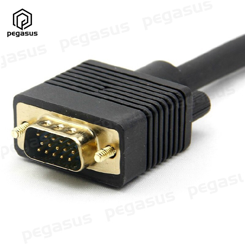 Vga Male Naar 2 * Vga Vrouwelijke Converter Adapter Splitter Y Video Monitor Cable