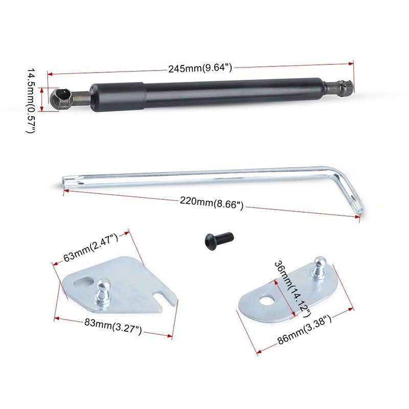 Tailgate Assist Struts Kit for Ford F-150 , Truck Tailgate Lift Support Struts Control Shock Strut Damper Kit