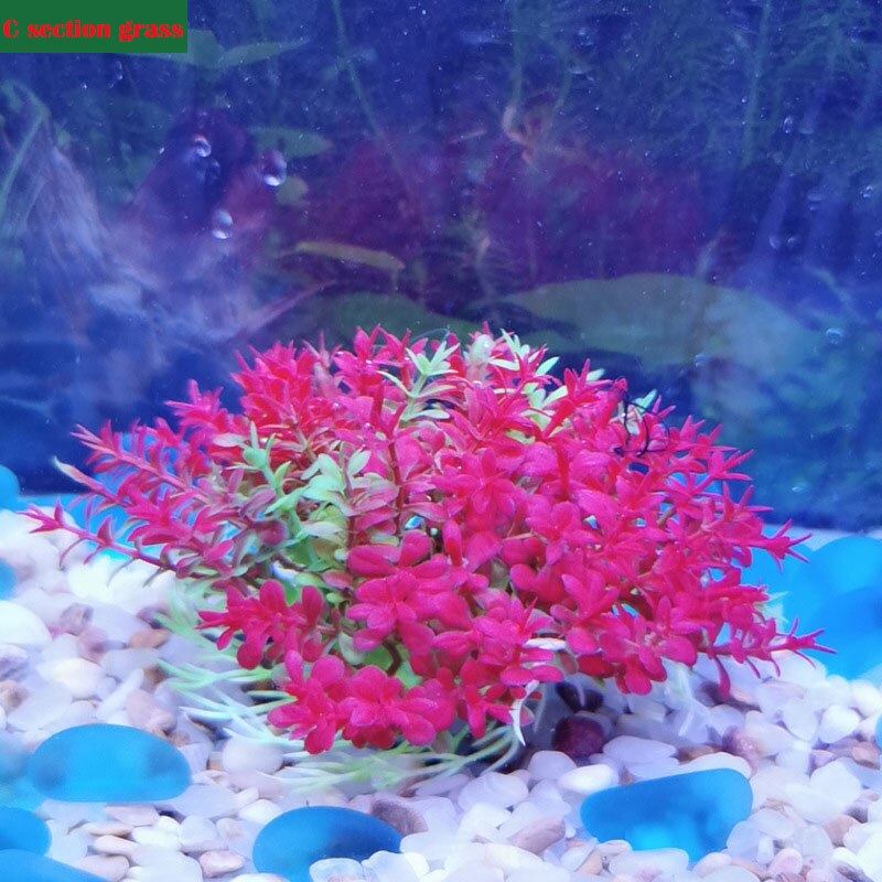 Plante aquatique sous-marine violette et verte, décor d&#39;aquarium pour la maison, Simulation d&#39;aménagement paysager, accessoires pour animaux de compagnie