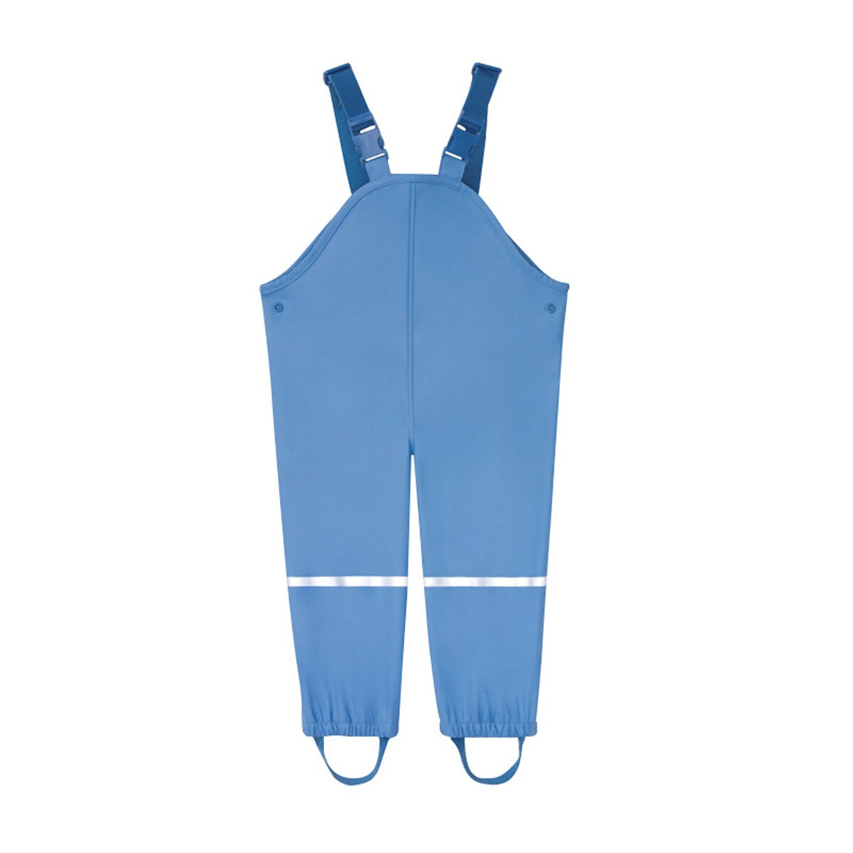 HONEYKING Kinder wasserdicht PU Regen Hose Baby Jumpsuits Jungen Mädchen Overall Hose Kinder Lätzchen Overall Kleinkind Regenjacke Hose: Himmel Blau / XL 122-128