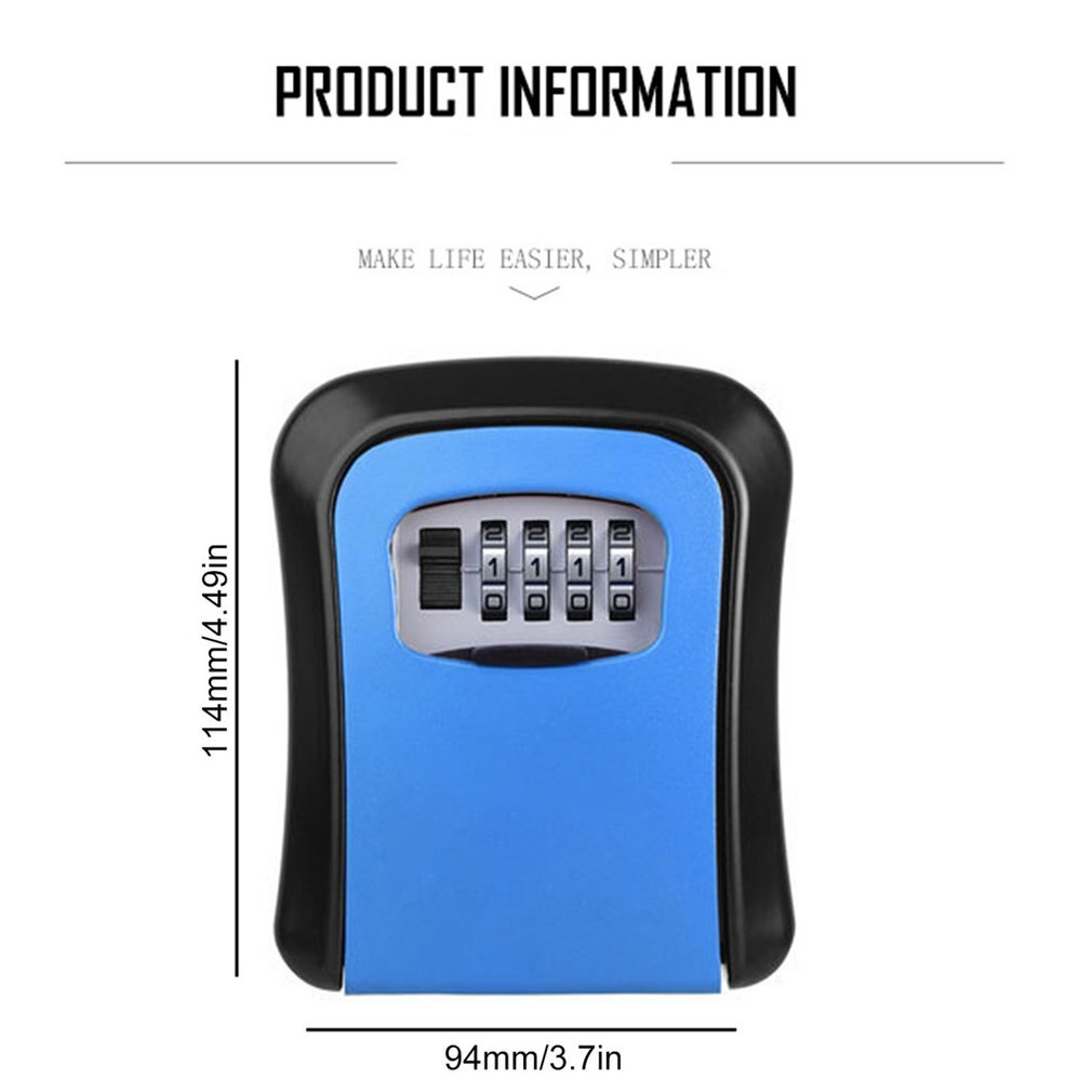 Key Card Password Box, Master Key Box, Password Lock, Decorated Cipher Key Box KS008 4 Digit Wall-mounted Curved / / / Home