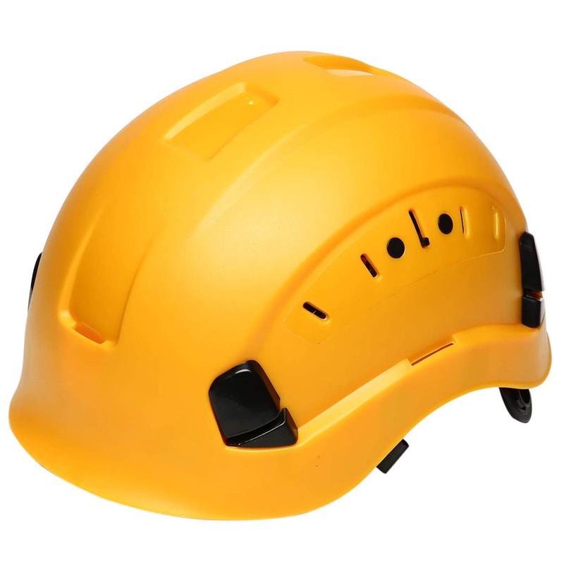 CE Carbon Fiber Safety Helmet for Engineer Construction Industrial Protective Working Rescue Bicycle Motorcycle Helmets Hard Cap: Pure Yellow
