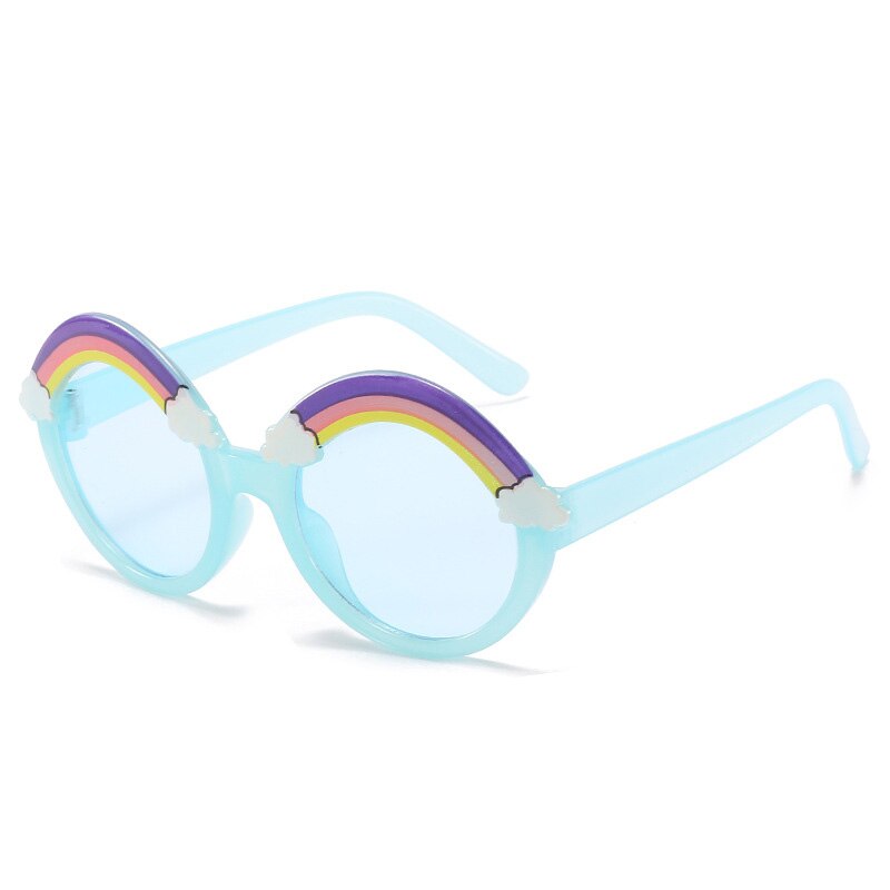 Ronde Zonnebril Kids Regenboog Zonnebril Meisjes Kinderen Kleurrijke Brillen Baby Shades Jongens Geel Brillen Driver Bril: 7