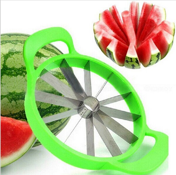 Cortador de sandía (diámetro interior de 211 cm), utensilios de cocina prácticos para cortar fruta, rebanador de fruta de sandía, cortador de cocina (055)