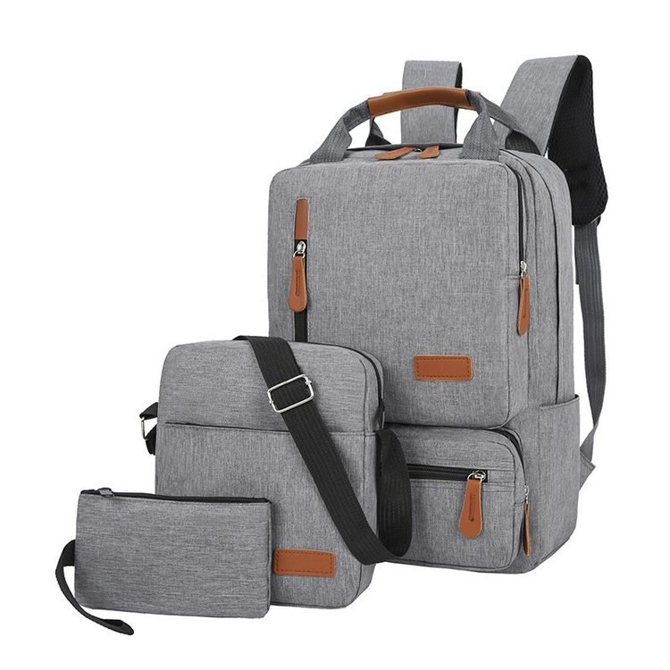 Casual Männer Schule Rucksack Licht 15 zoll Laptop Tasche Wasserdichte Oxford Tuch A4 Buch Dame Anti-diebstahl Reise rucksack Grau: 048 gray